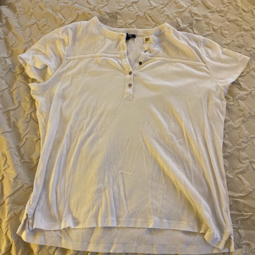 White button top T-shirt